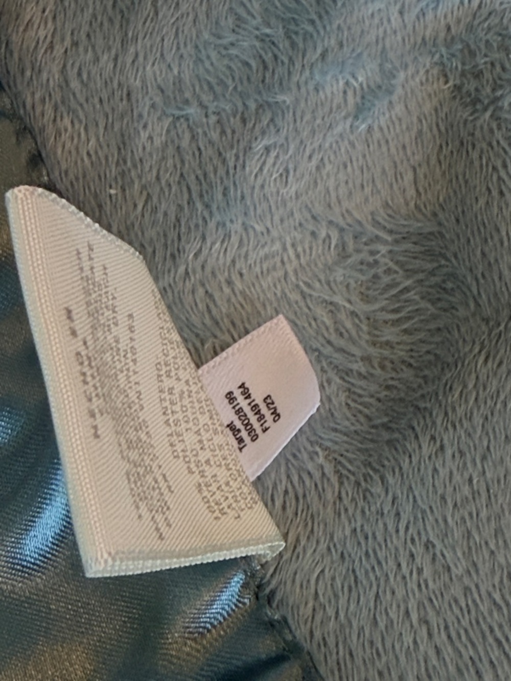 Cloud island Plush Baby Blanket with Satin Trim - Blue - teal - blue - Picture 4 of 9
